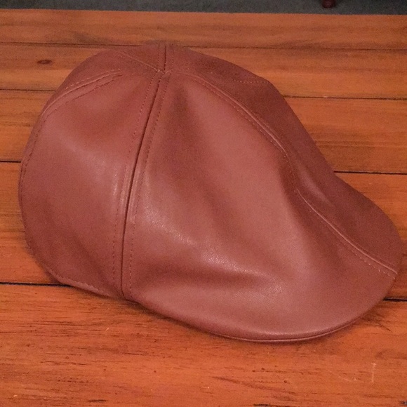 Newsboy Hat Faux Leather - Picture 3 of 7